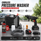 Portable Cordless High Pressure Car Washer with Dual 21V Batteries – Wireless Power Washer with Free 100ML Shampoo