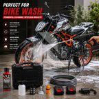 Portable Cordless High Pressure Car Washer with Dual 21V Batteries – Wireless Power Washer with Free 100ML Shampoo