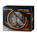 Black Odor BO-28 Lucky Wheel Car Air Freshener