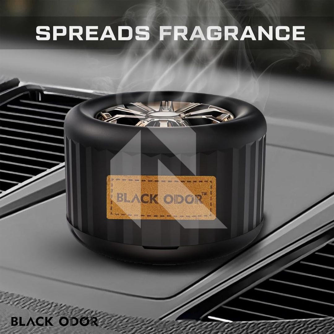 Black Odor BO-28 Lucky Wheel Car Air Freshener