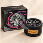 Black Odor BO-28 Lucky Wheel Car Air Freshener