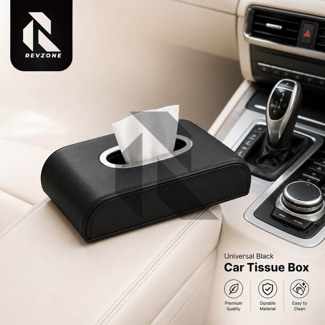 Universal Black Car Tissue Box – High Quality Leather Tissue Box
