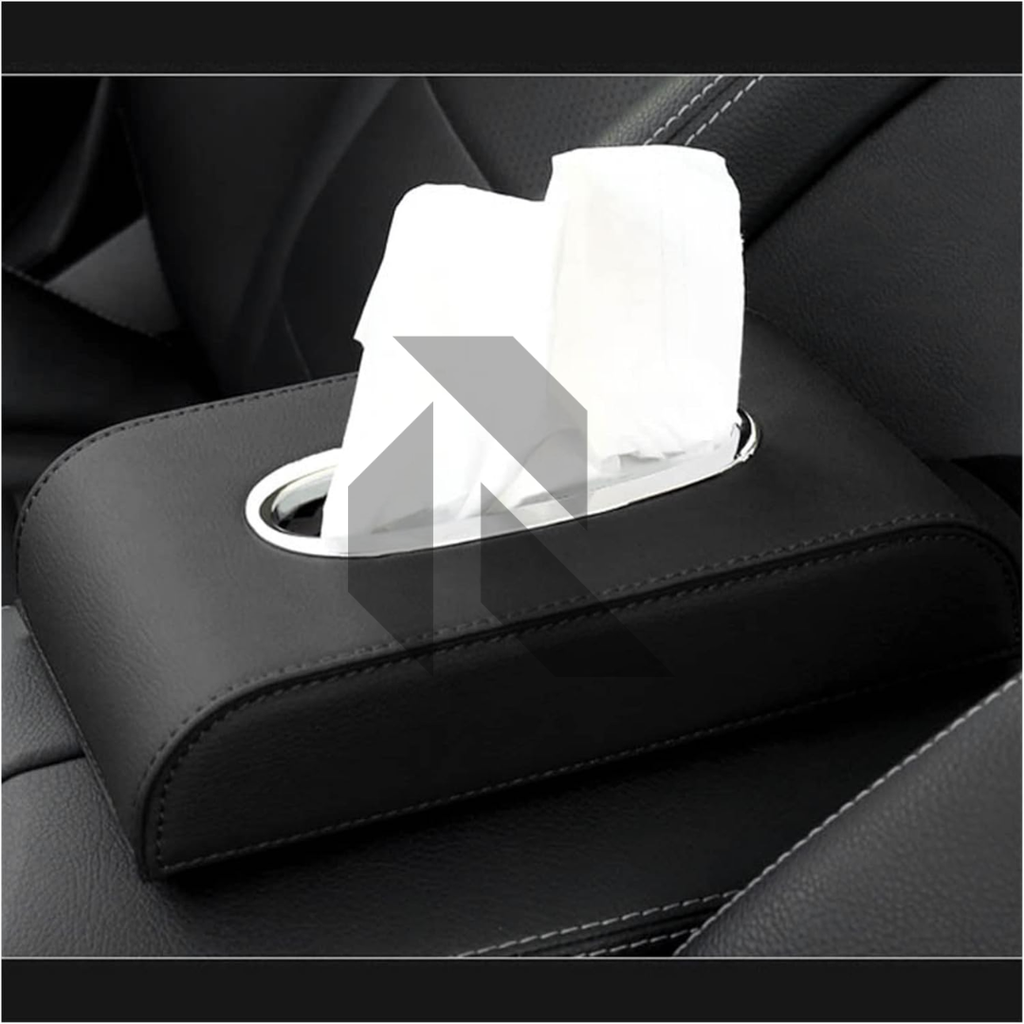 Universal Black Car Tissue Box – High Quality Leather Tissue Box