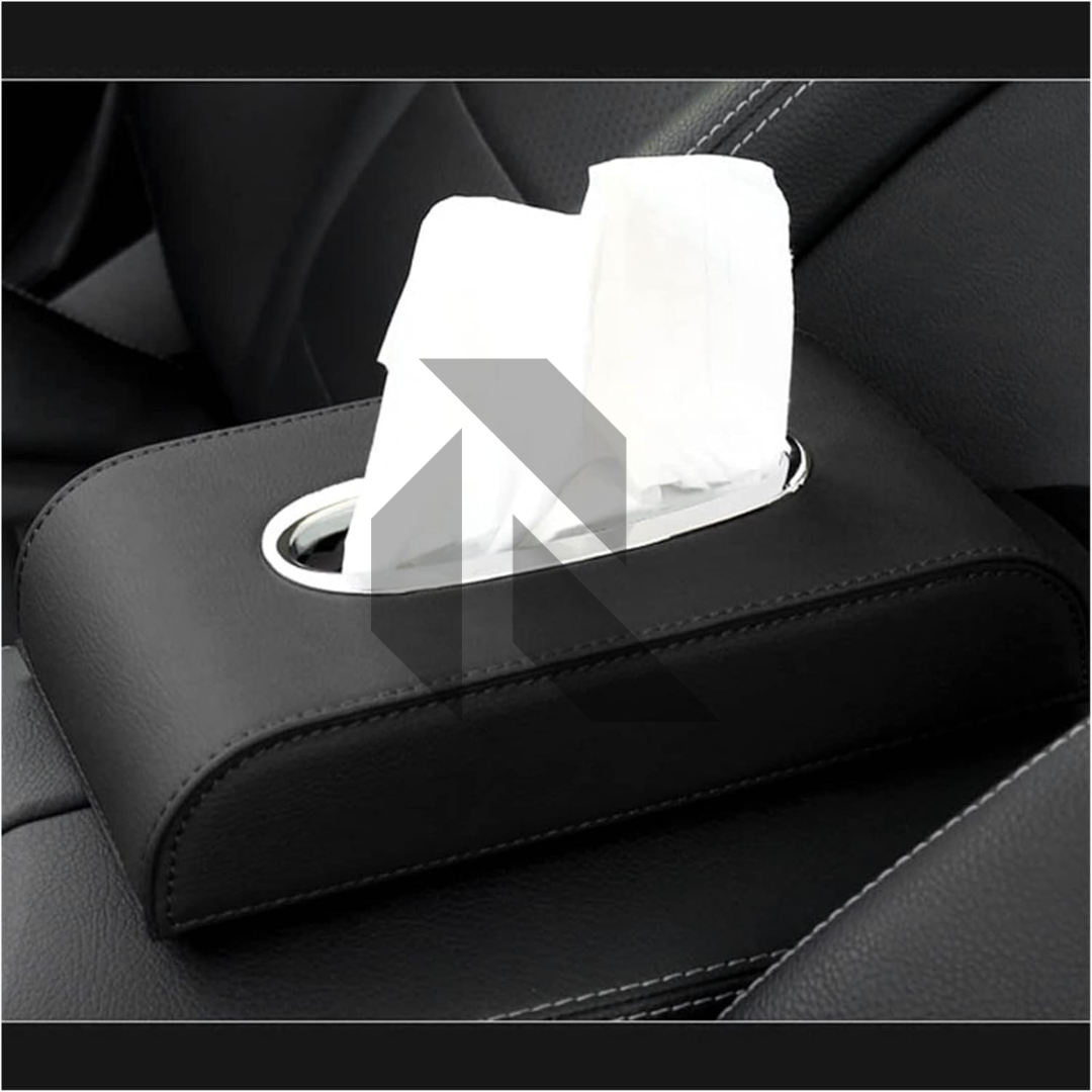 Universal Black Car Tissue Box – High Quality Leather Tissue Box