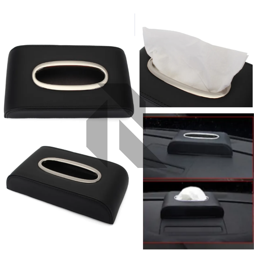 Universal Black Car Tissue Box – High Quality Leather Tissue Box