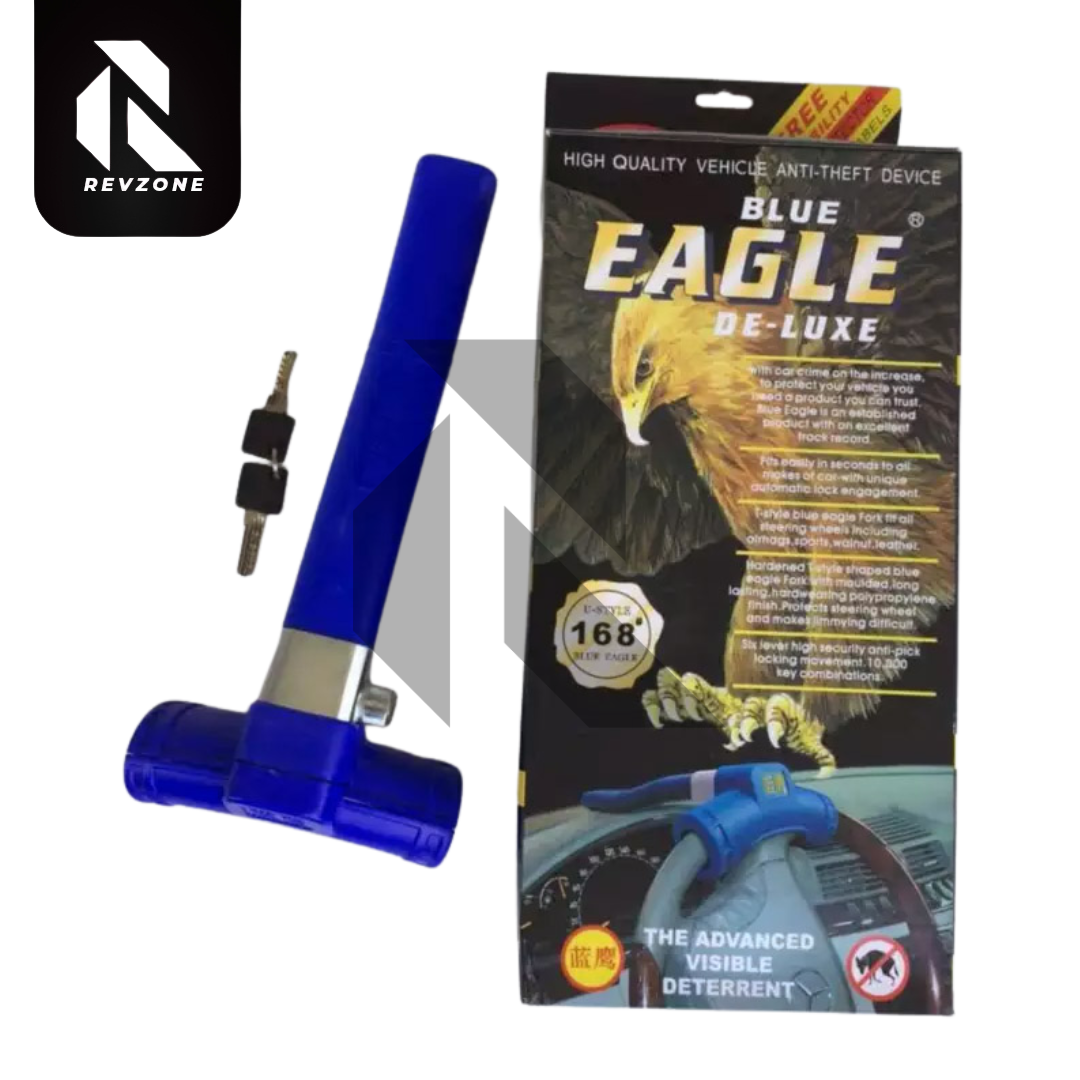 Blue Eagle T Steering Wheel Lock with 2 Keys – Universal Heavy Duty Anti-Theft Car Security Lock Secondary image
