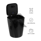Universal Car Ashtray with Blue LED Light – Push Flip-Up Smokeless Ashtray