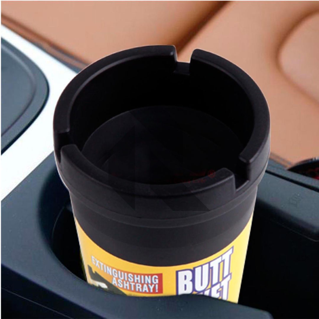 Universal Car Cup Holder Ashtray | Portable Smokeless Cigarette Butt Bucket for Car & Office Secondary image