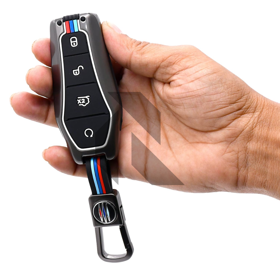 BYD Atto 3 Metal Key Cover Premium Protective Case – Zinc Alloy Smart Key Protection Shell