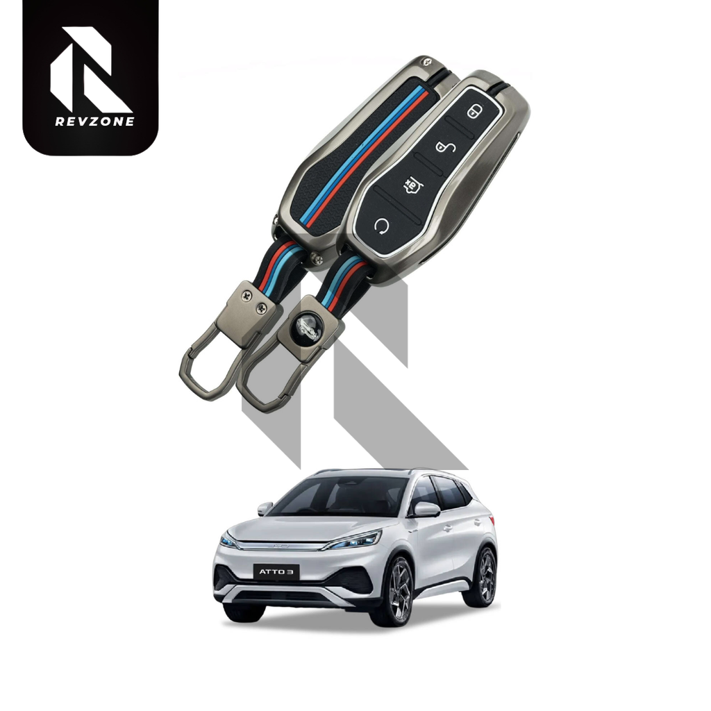 BYD Atto 3 Metal Key Cover Premium Protective Case – Zinc Alloy Smart Key Protection Shell