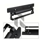Universal Adjustable Car Number License Plate Frame Holder – Carbon Fiber Style Mount Bracket