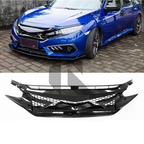 Honda Civic X Front Grill Batman Style Black Model 2016-2021