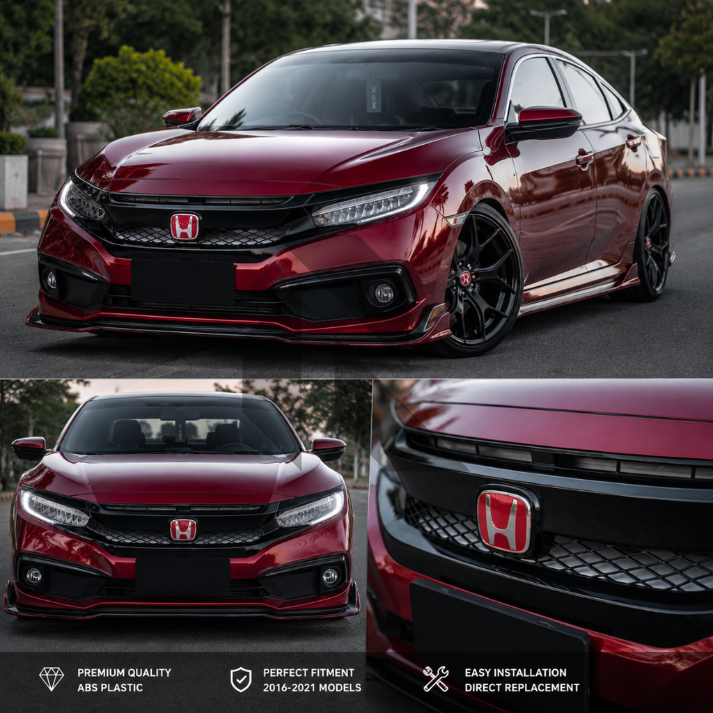 Honda Civic X Front Grill Type R Style Model 2016-2021