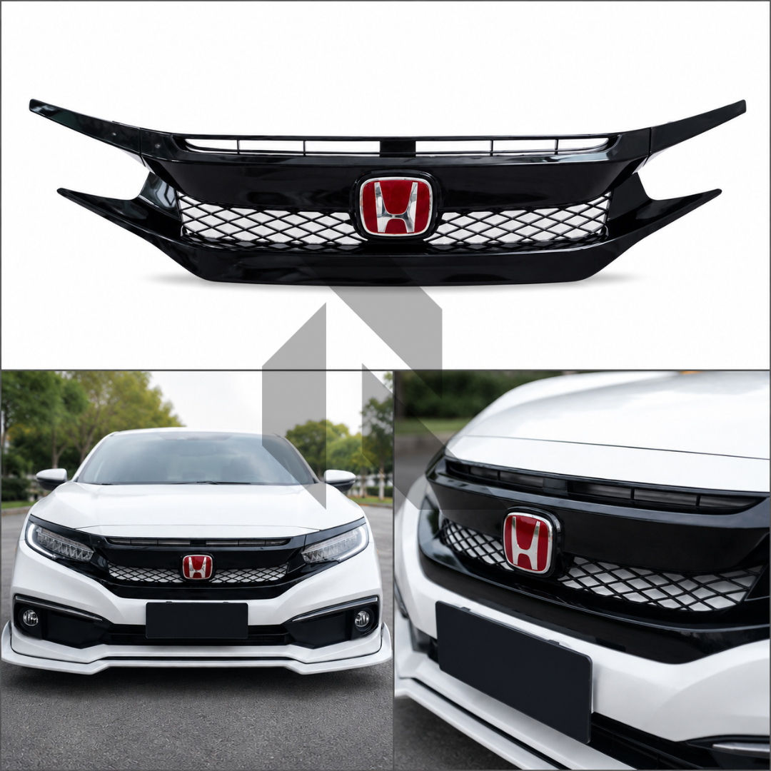 Honda Civic X Front Grill Type R Style Model 2016-2021