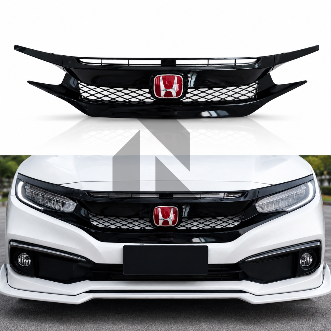 Honda Civic X Front Grill Type R Style Model 2016-2021 Main image