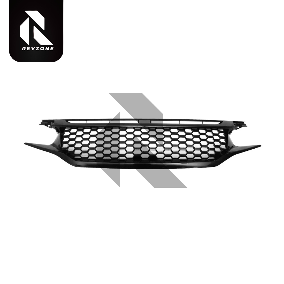 Honda Civic Piano Black Mesh Front Grill 2016-2021