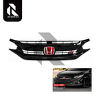 Honda Civic 2016-2021 Piano Black SI Front Grill