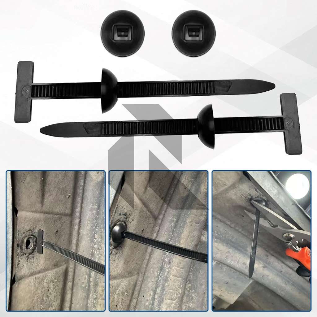Universal Cable Tie Clips – Heavy Duty Nylon Push Mount Fasteners