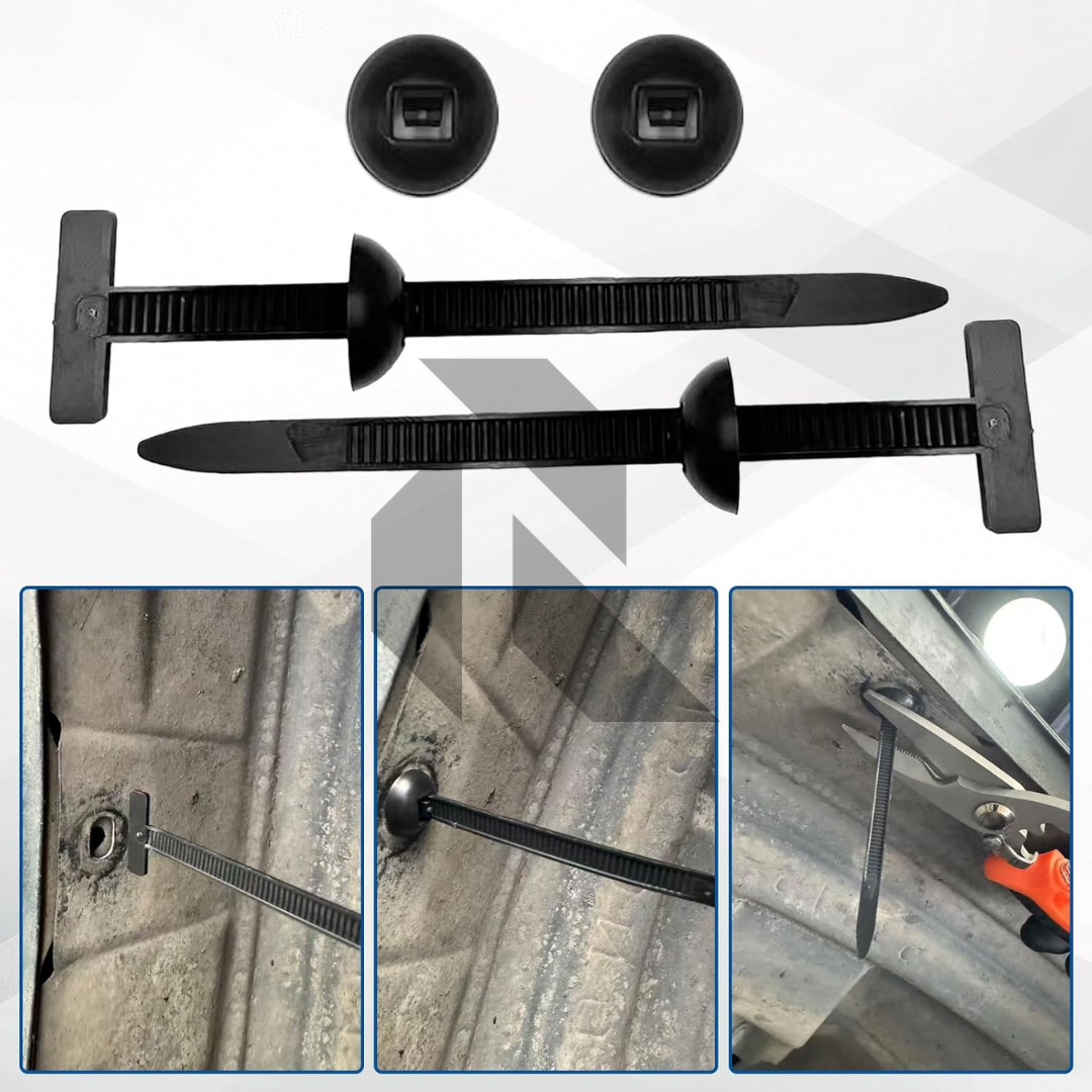 Universal Cable Tie Clips – Heavy Duty Nylon Push Mount Fasteners