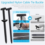 Universal Cable Tie Clips – Heavy Duty Nylon Push Mount Fasteners