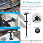 Universal Cable Tie Clips – Heavy Duty Nylon Push Mount Fasteners
