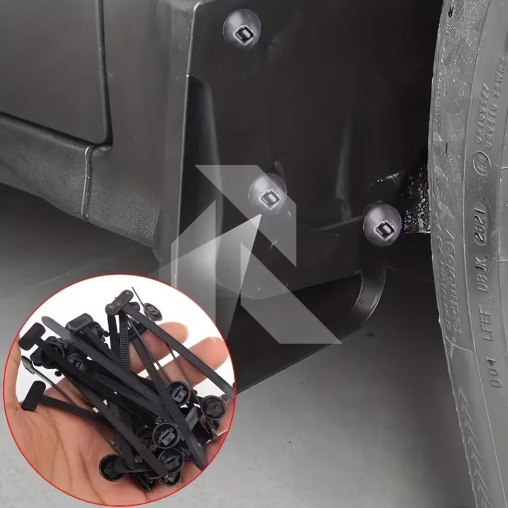 Universal Cable Tie Clips – Heavy Duty Nylon Push Mount Fasteners