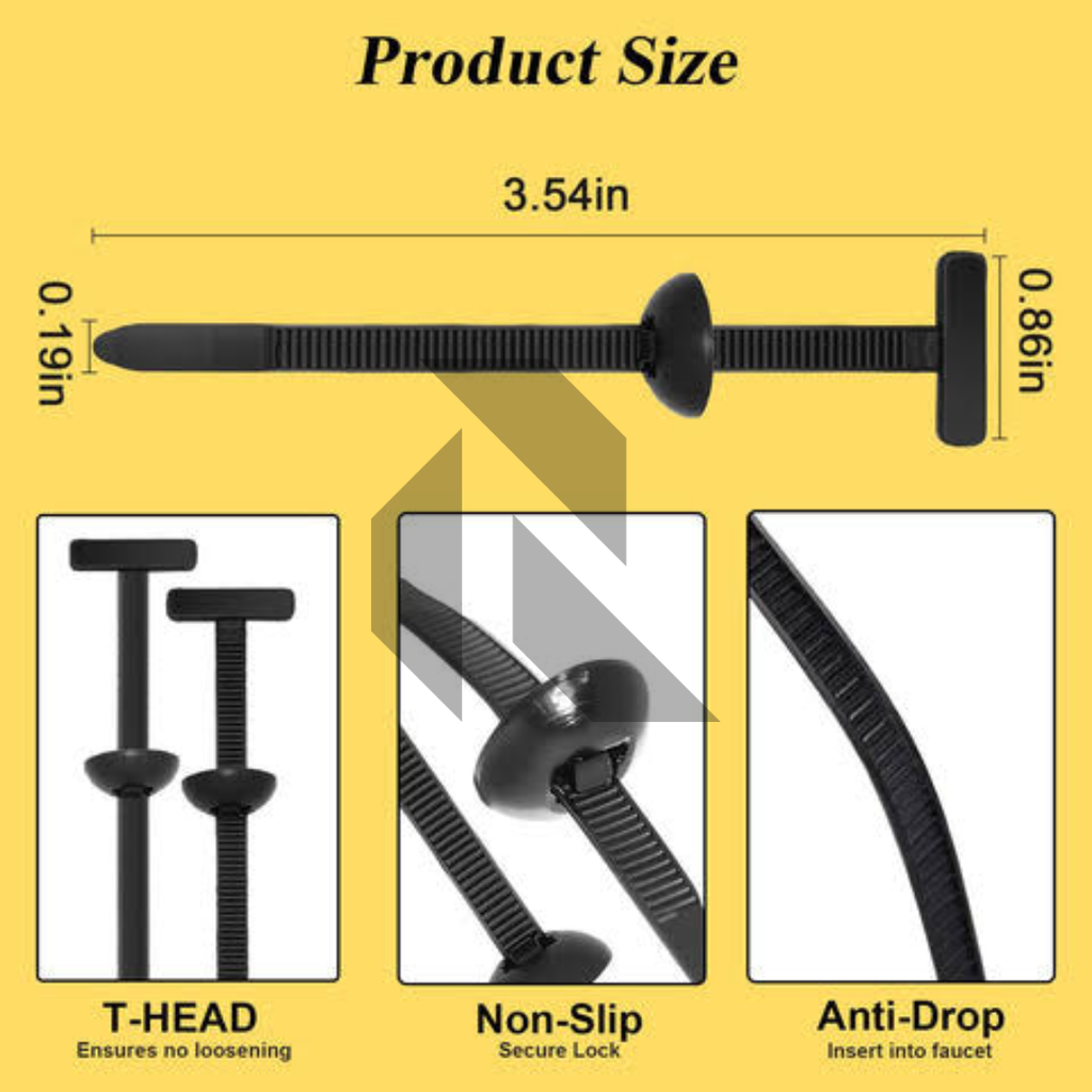 Universal Cable Tie Clips – Heavy Duty Nylon Push Mount Fasteners
