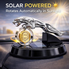 Leopard Coin Solar Car Dashboard Air Freshener – Coin 360° Rotating Decorative Fragrance