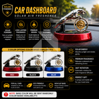 Leopard Coin Solar Car Dashboard Air Freshener – Coin 360° Rotating Decorative Fragrance