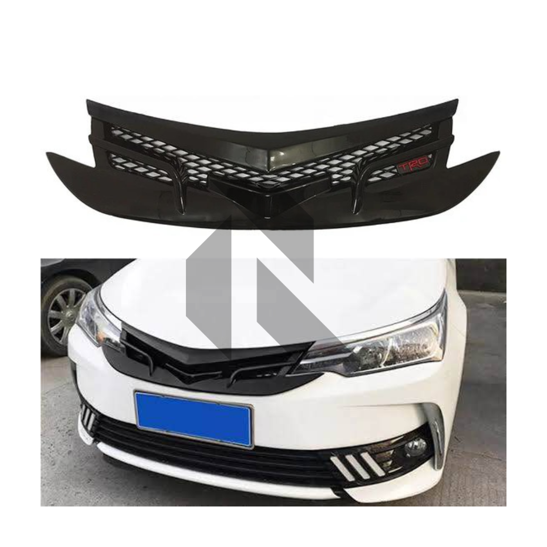 Toyota Corolla TRD Front Grill Glossy Black for Model 2018-2020
