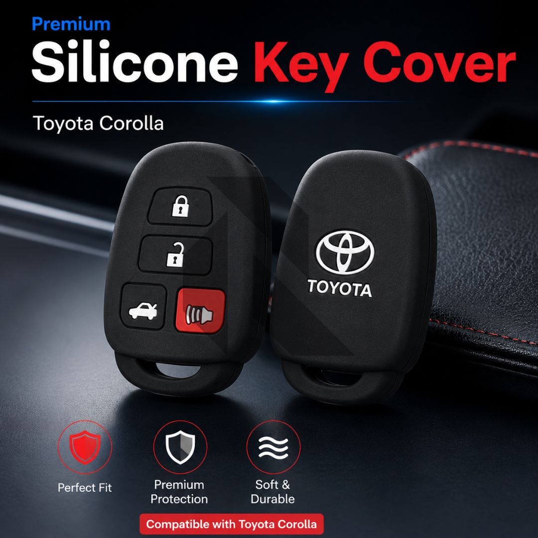 Toyota Corolla Silicone Key Cover 4 Button Main image