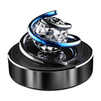 Solar Car Air Freshener Diffuser with Rotating Crystal Globe Design – Dashboard Car Perfume