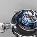 Solar Car Air Freshener Diffuser with Rotating Crystal Globe Design – Dashboard Car Perfume