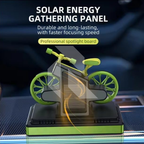 Solar Bicycle Car Dashboard Air Freshener – Rotating Wheels, 360° Solar Powered Car Perfume
