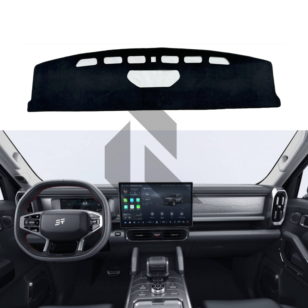 Velvet Dashboard Cover for Jetour T2 – Premium Non-Slip Heat Resistant Dashboard Mat