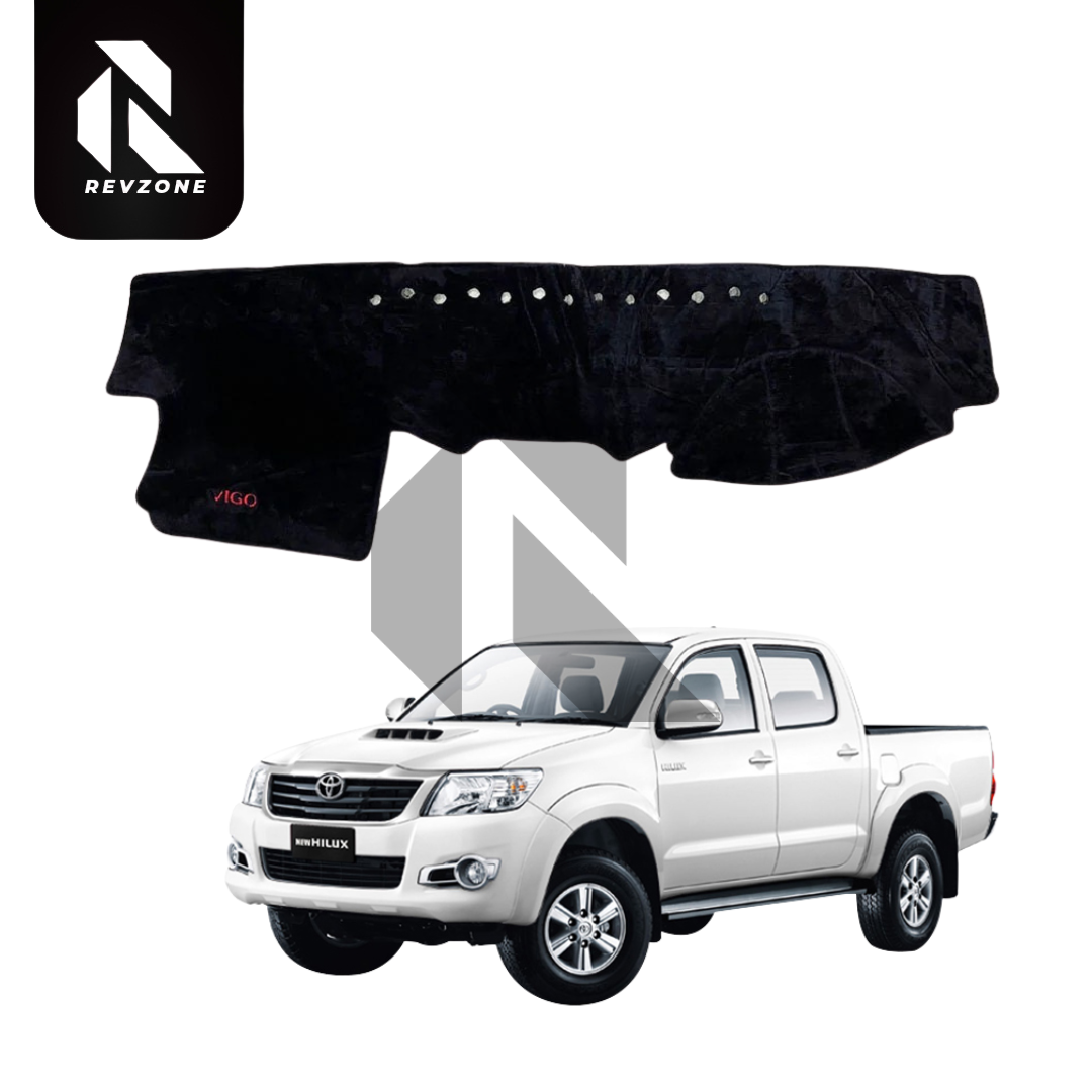 Velvet Dashboard Cover for Toyota Hilux Vigo – Non-Slip Heat Proof Dashboard Mat Main image
