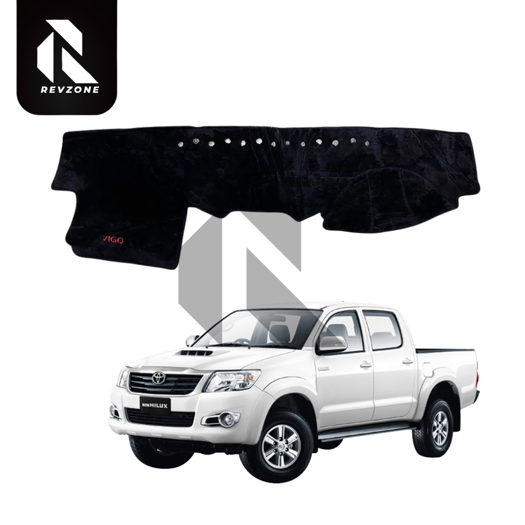 Velvet Dashboard Cover for Toyota Hilux Vigo – Non-Slip Heat Proof Dashboard Mat