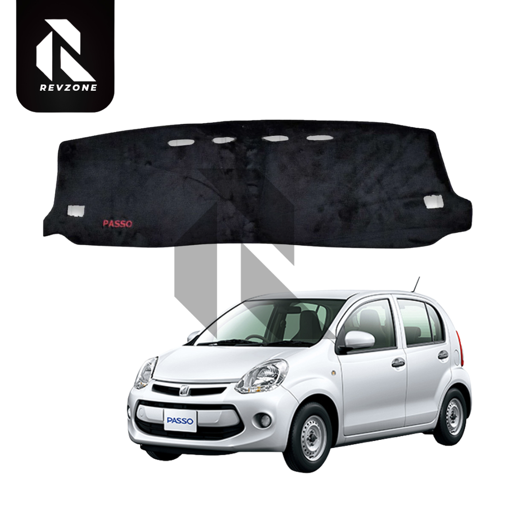 Velvet Dashboard Cover for Toyota Passo 2011-2016 – Non-Slip Heat Proof Dashboard Mat