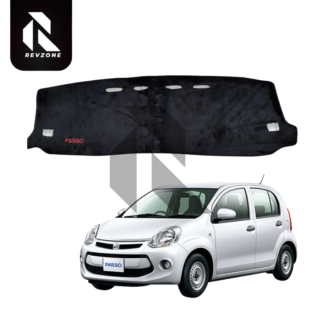 Velvet Dashboard Cover for Toyota Passo 2011-2016 – Non-Slip Heat Proof Dashboard Mat