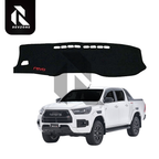 Velvet Dashboard Cover for Toyota Hilux Revo 2016-2024 – Non-Slip Heat Proof Dashboard Mat