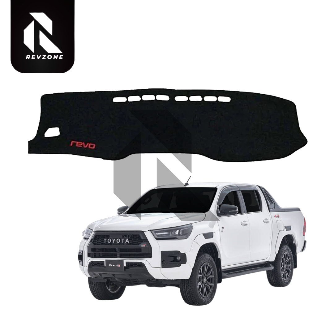 Velvet Dashboard Cover for Toyota Hilux Revo 2016-2024 – Non-Slip Heat Proof Dashboard Mat
