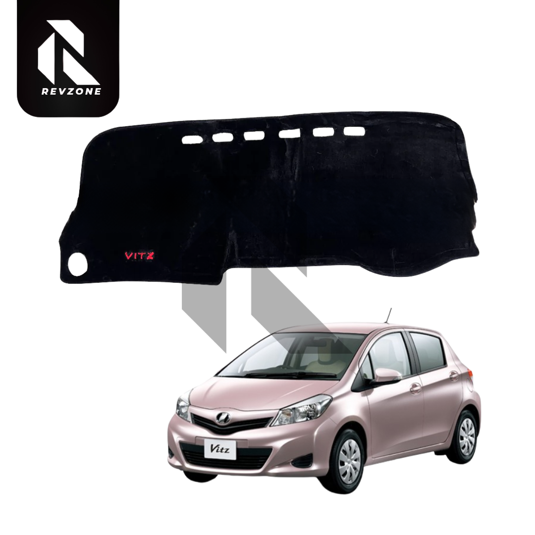 Velvet Dashboard Cover for Toyota Vitz 2011-2015 – Non-Slip Heat Proof Dashboard Mat Main image