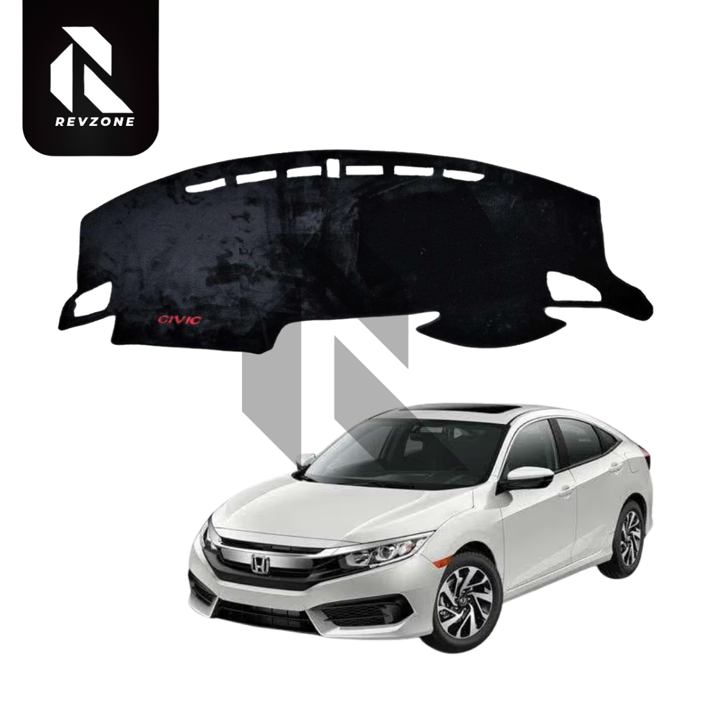 Velvet Dashboard Cover for Honda Civic 2016-2021 – Non-Slip Heat Proof Dashboard Mat