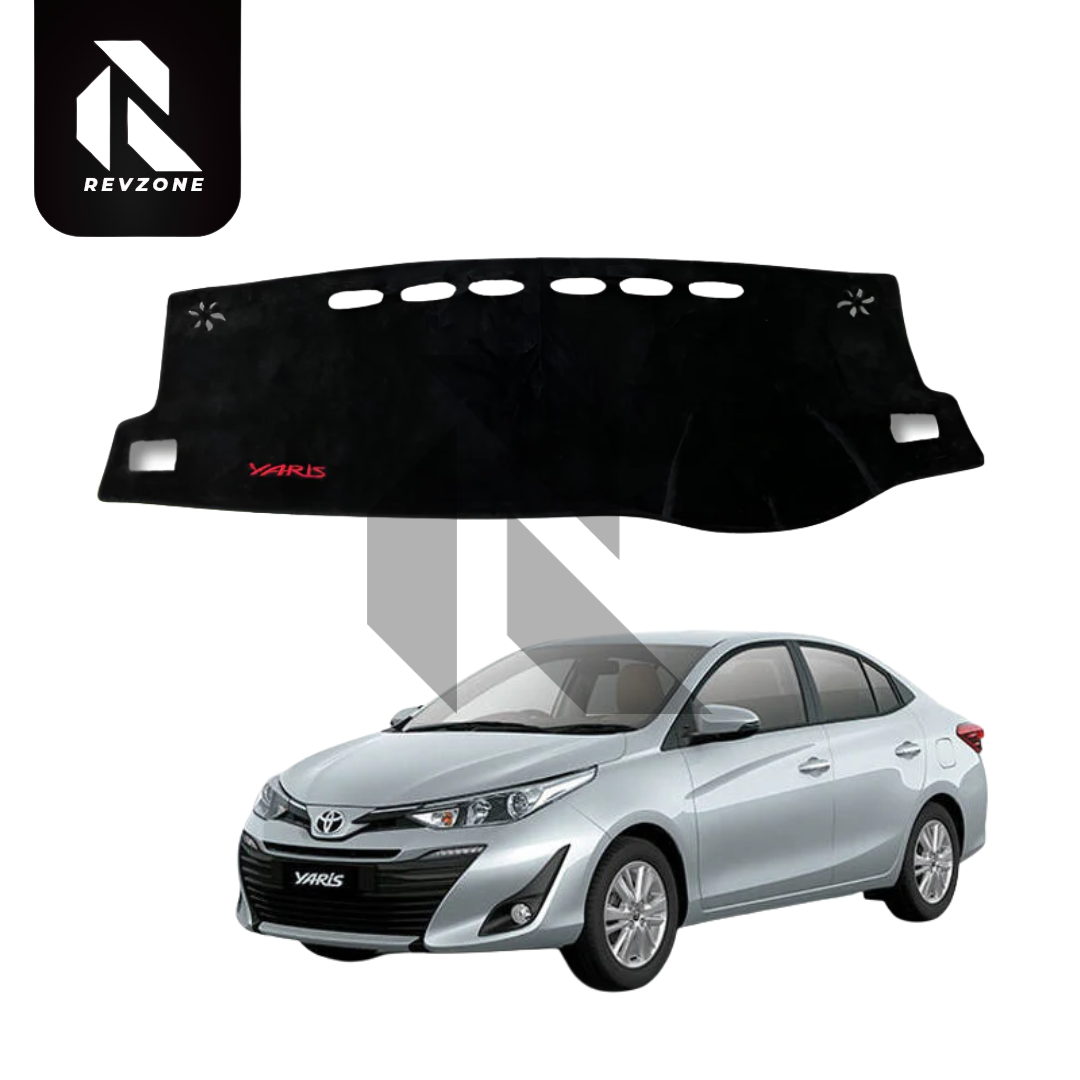 Velvet Dashboard Cover for Toyota Yaris 2020-2025 – Non-Slip Heat Proof Dashboard Mat