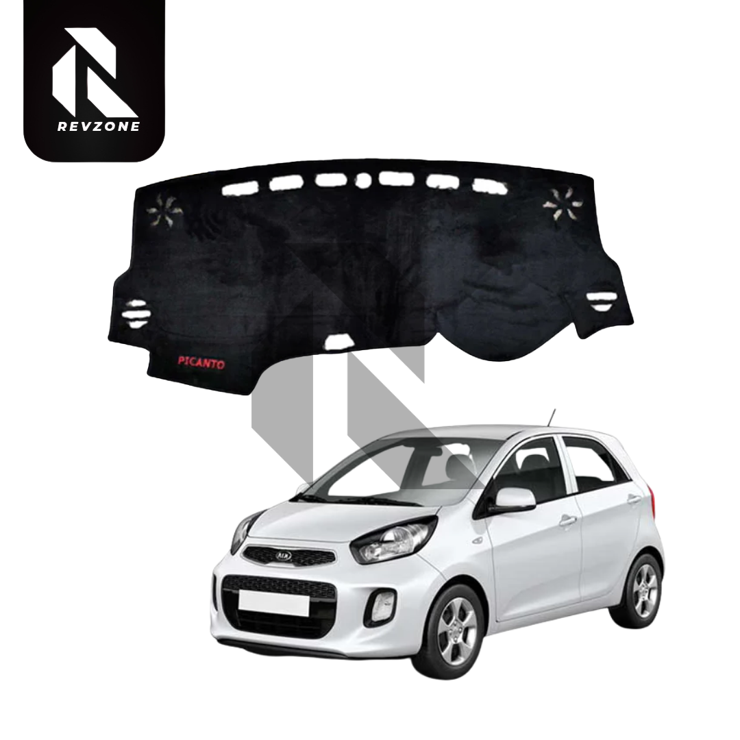 Velvet Dashboard Cover for Kia Picanto – Non-Slip Heat Proof Dashboard Mat Main image