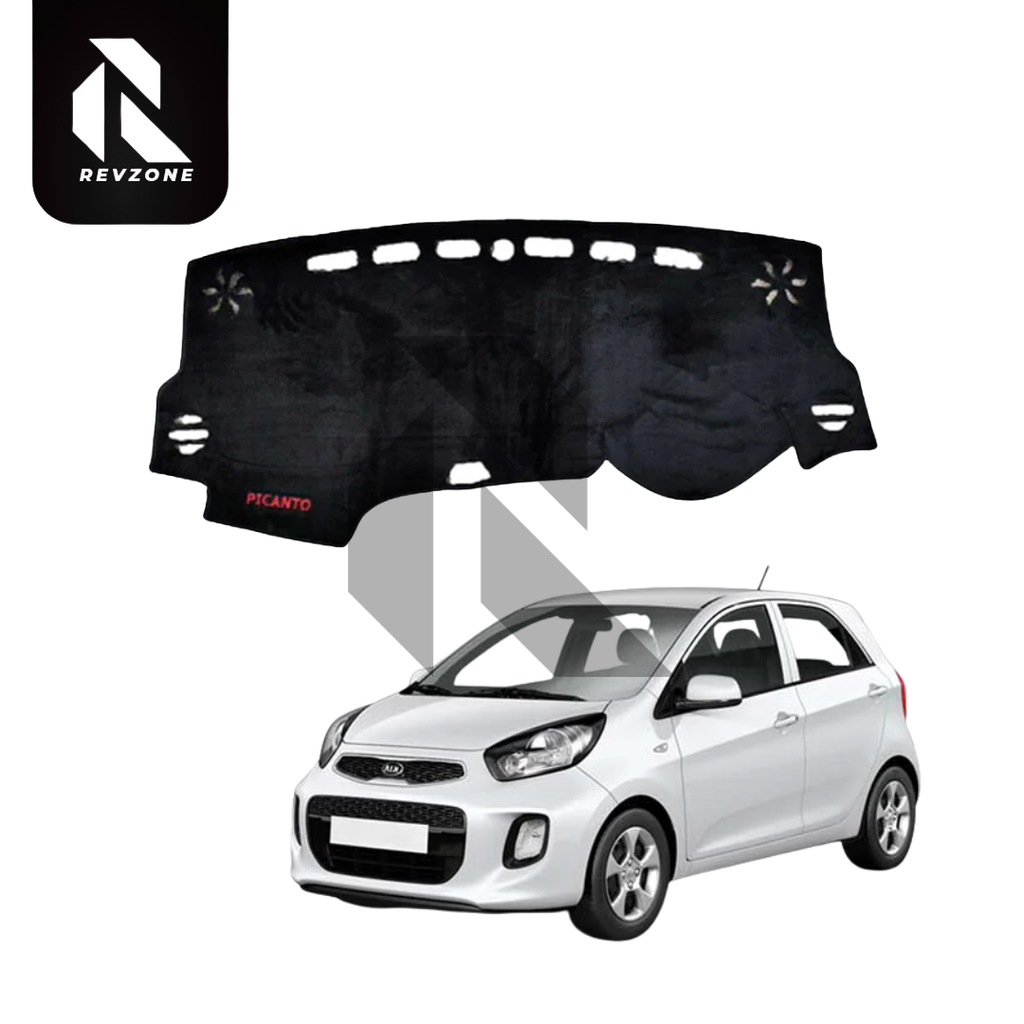 Velvet Dashboard Cover for Kia Picanto – Non-Slip Heat Proof Dashboard Mat
