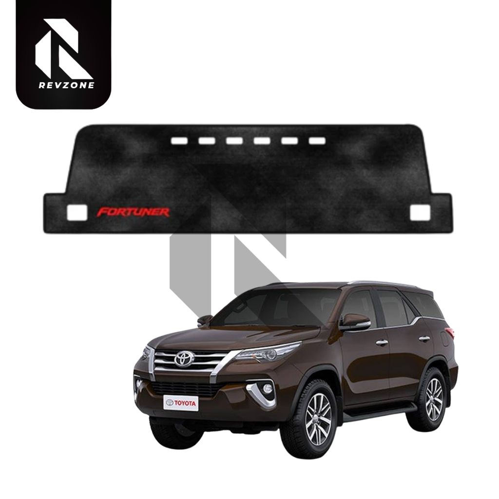 Velvet Dashboard Cover for Toyota Fortuner 2016-2025 – Non-Slip Heat Proof Dashboard Mat