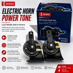 DENSO Double Pin Electric Horn & Power Tone Trumpet 12V Set