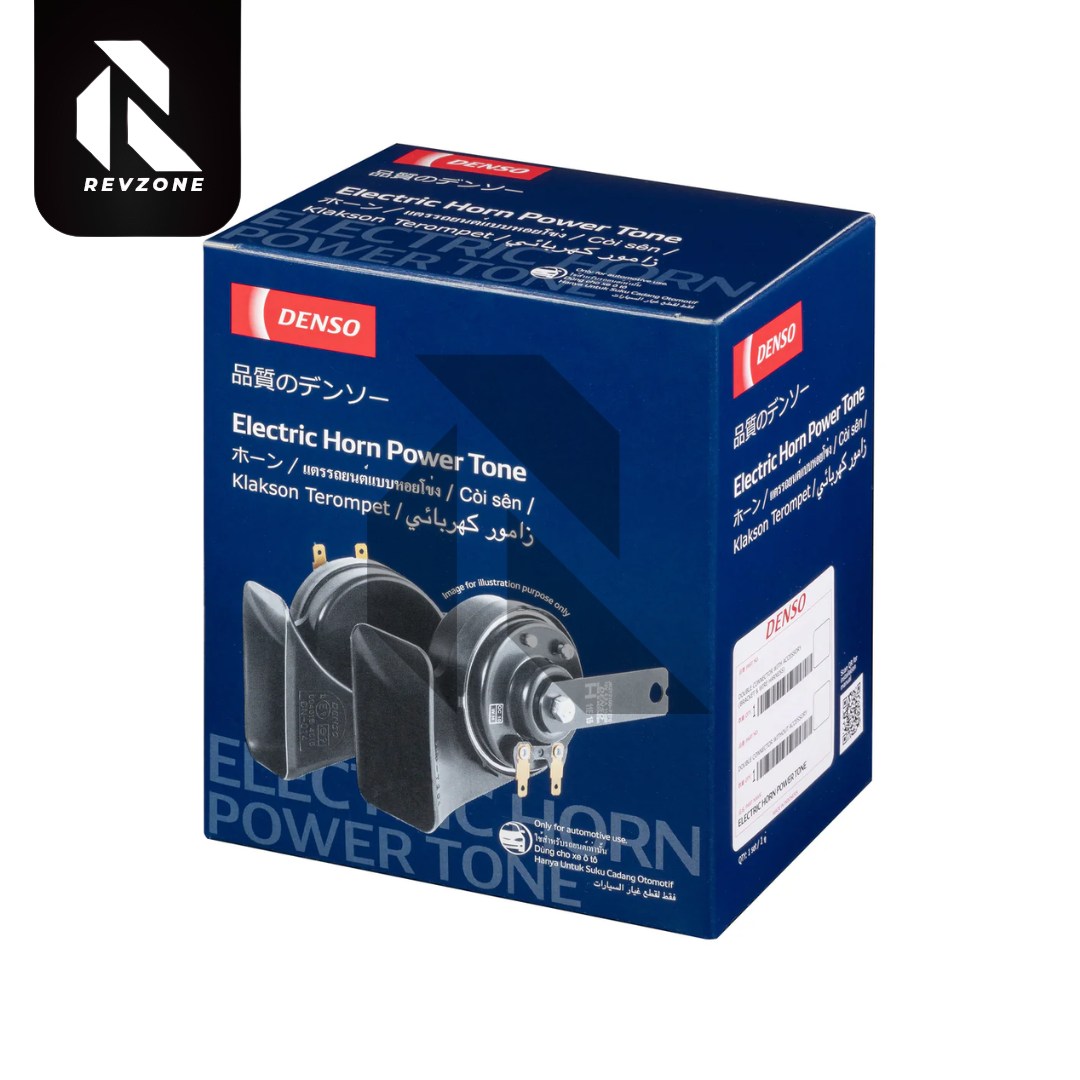 DENSO Double Pin Electric Horn & Power Tone Trumpet 12V Set