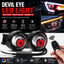 Dynamic Devil Eye Car Headlights – 12V LED Projector Lights with Remote Control